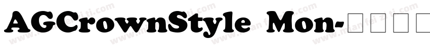 AGCrownStyle Mon字体转换
